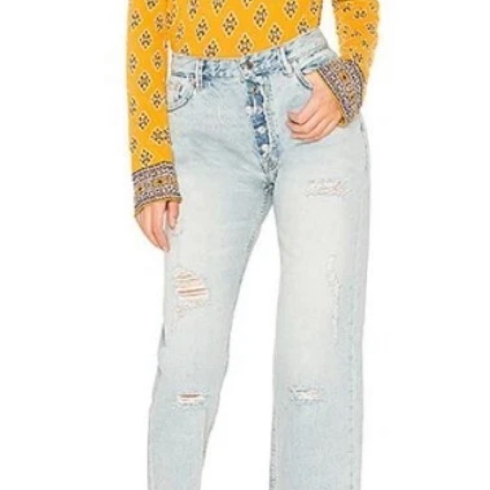 We The Free Light Blue Boyfriend Jeans